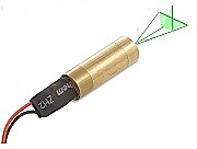 Mdulo laser verde projetando linhas cruzadas