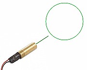 Mdulo laser verde projetando um crculo