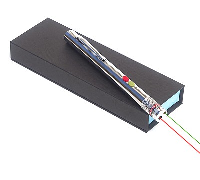 Apontadores de laser vermelhos e verdes integrados