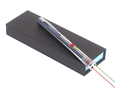 Integrated Green and Red Laser Pointer