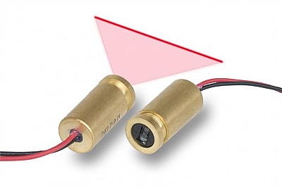 Adjustable focus red line laser module