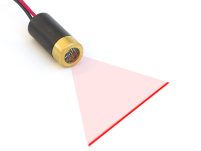 Modulo Laser proyectando una linea (635nm)