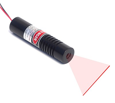 Module laser rouge focussable, générateur de ligne