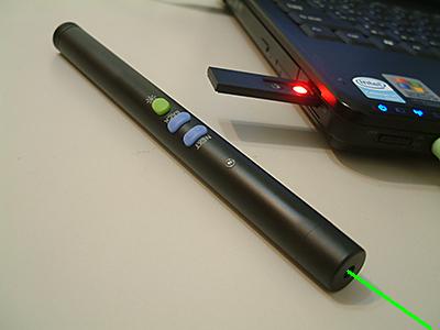 GeneralKeys Pointeur Laser Vert avec Fonction télécommande
