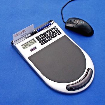 Designer mousepad calculator